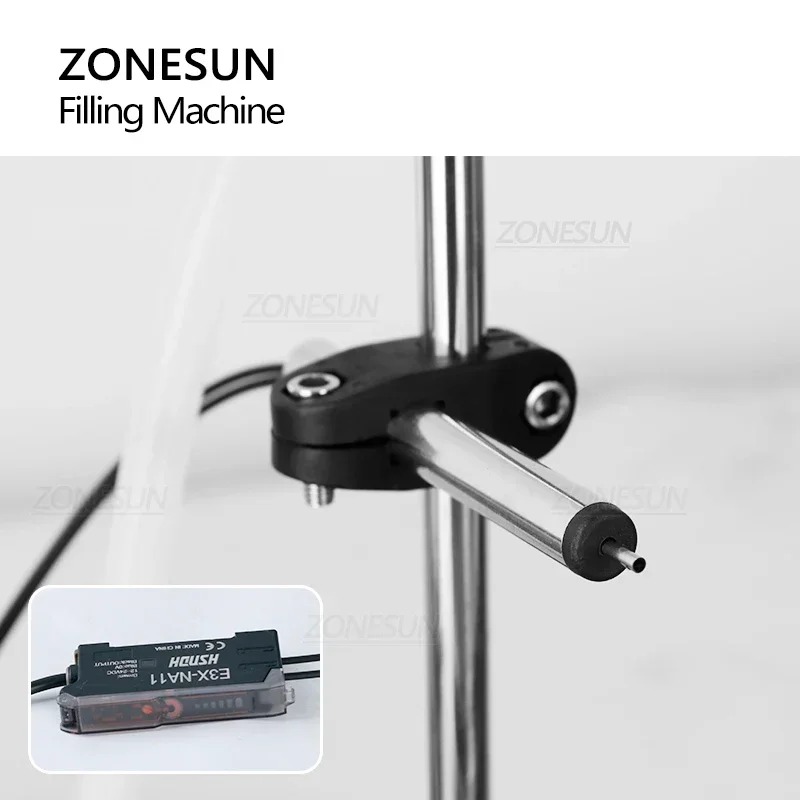 ZONESUN ZS-MPYT600 Automatic Magnetic Pump Liquid Filling Machine with Conveyor For Small Perfume Essential Oil Sample Bottle