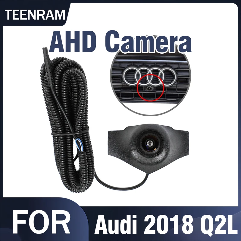 

TEENRAM for Audi 2018 Q2L Wide Ange 150° Lens AHD 1080P Car Front View Camera Night Vision Waterproof Parking Monitoring System