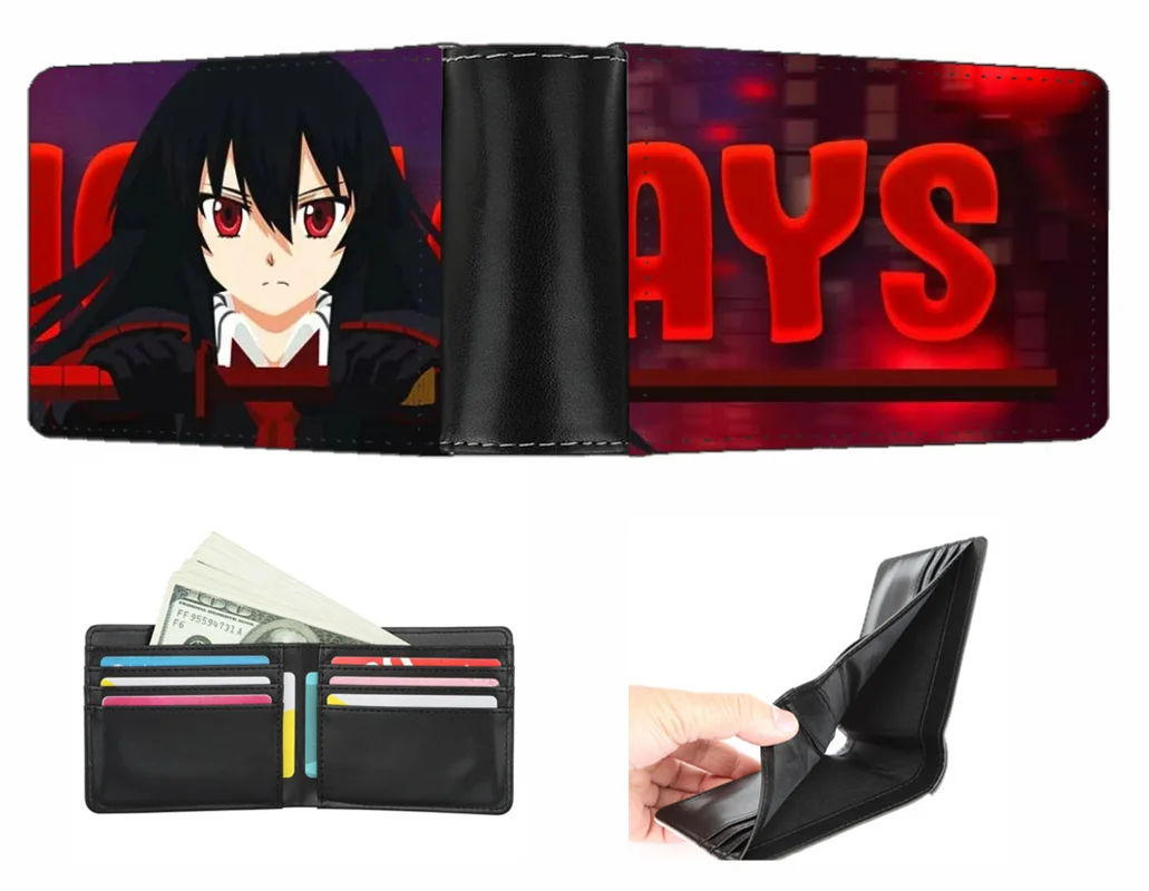 anime Akame ga KILL! wallet Boys Girls Coin Carroon purse teenagers Card Holder PU Short Purse Men Women wallet