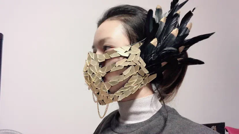 Masked หรูหรายุ้ยกระจกเครื่องประดับหน้ากากตลก Masquerade เต้นรําฮาโลวีนนักร้องอุปกรณ์เสริมเวที