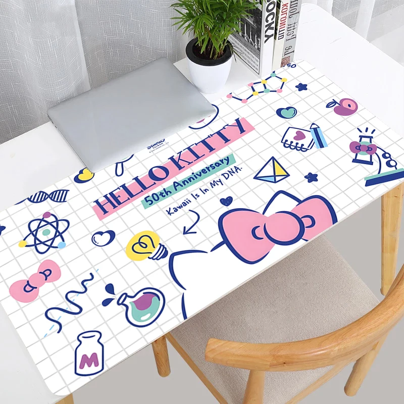 Kawaii Mouse Pad Large Anime Cute Girl Gabinete Gamer Computer Desk Mat Keyboard Pad Gaming Accessories H-Hello Kitty Mousepad