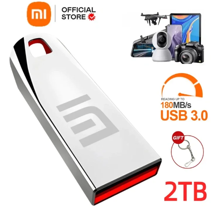 Xiaomi USB 3.0 Pen Drive 2TB Metal High Speed Flash Disk 1TB 512GB Usb Memory Stick Pendrive 128gb For PC/Laptop/Ps4 Controler