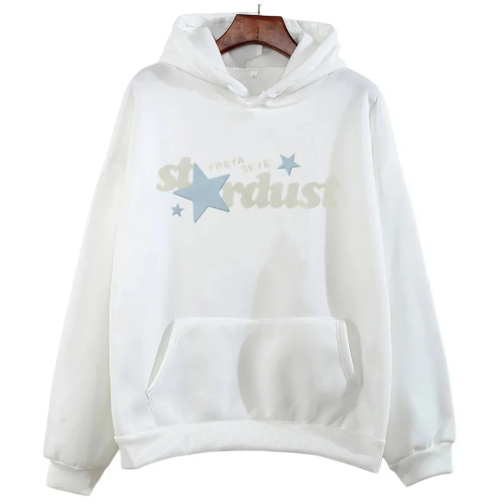 Sudadera con Capucha Freya Skye Stardust para Hombre y Mujer, Estilo Y2K, Oversize, Felpa, Ropa Casual Urbana, Holgada, Estilo High Street