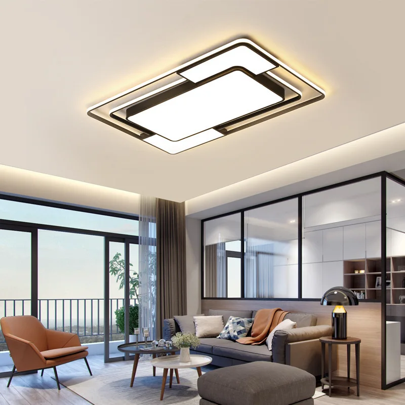 Imagem -04 - Luz de Teto Led Simples para Sala de Estar Lustre Moderno Luminárias Montadas para Quarto e Sala de Jantar 110v 220v