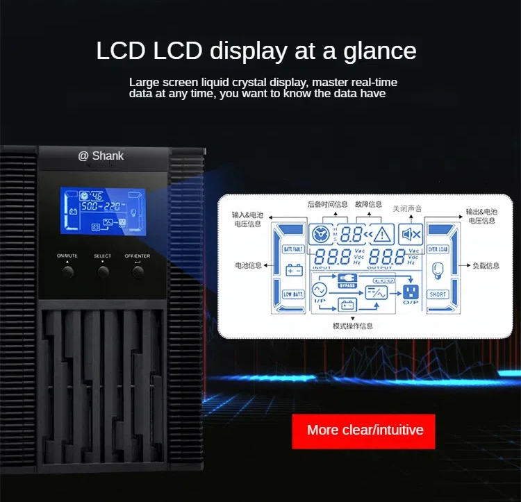 Shanker UPS uninterruptible power room online SC1KS/SC2KS stable voltage endurance machine without battery