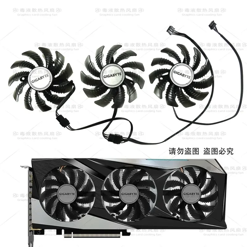 Cooling Fan for GIGABYTE RTX3050 and RTX3060Ti Gaming OC Magic Eagle Graphics Card