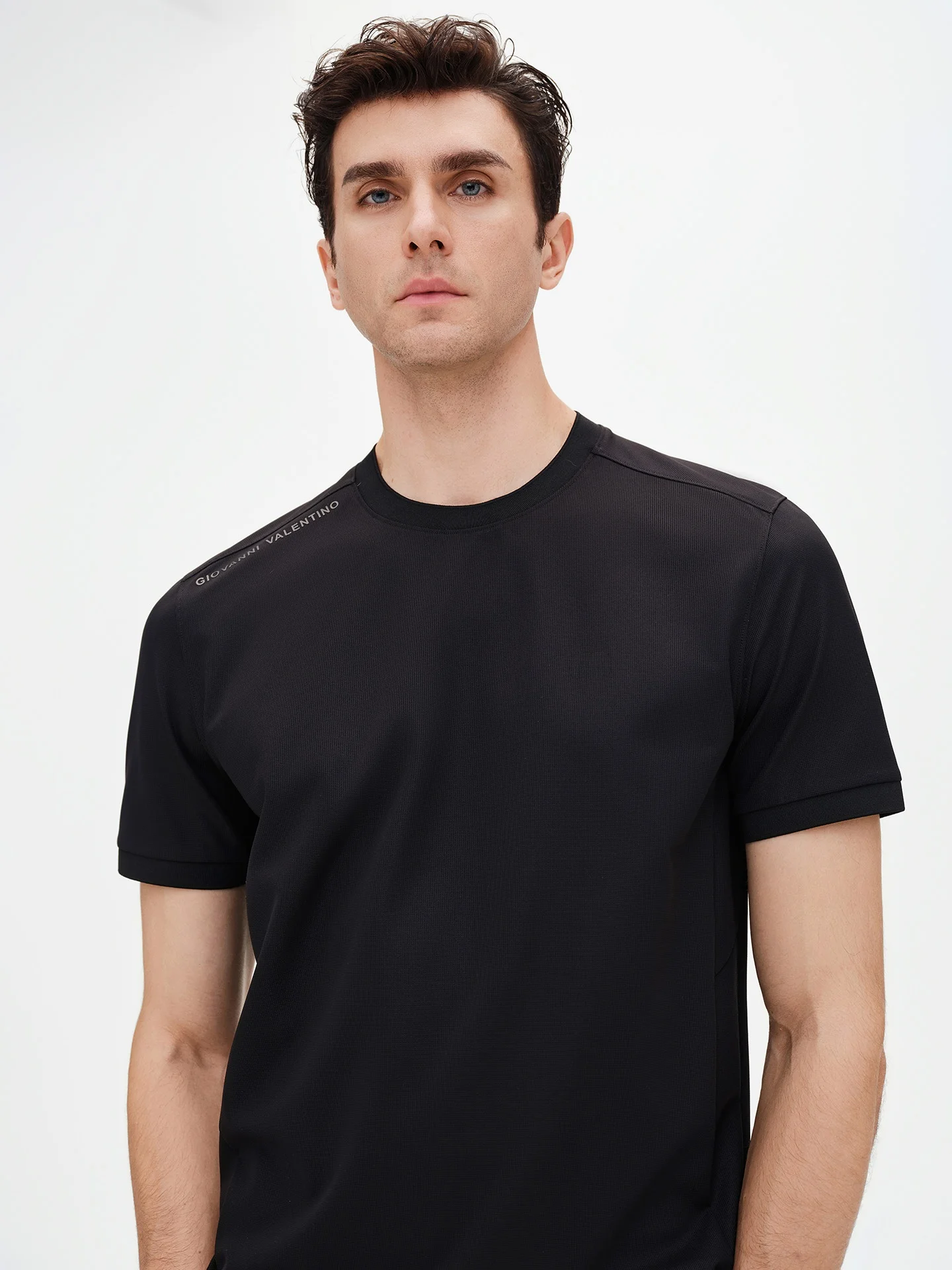 

Мужская летняя тонкая футболка GIOVANNI с круглым вырезом, быстросохнущая, спортивная, охлаждающая, приталенного кроя, повседневная, однотонная