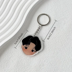 Yedi Çocuk Bandında Anahtar Dönem, kolye, kadınlar için dekoratif çanta, anahtarlıklar akrilik, süs, sevimli ve Korece'den yapılmıştır 8 en çok satan, anahtarlık akrilik bts-no. 5