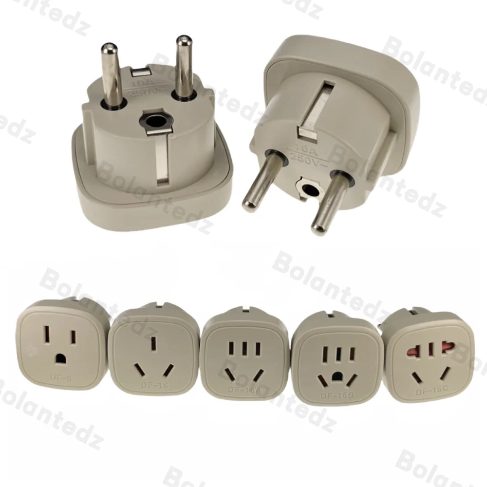 Adapter wtyczki US AU do UE Konwerter zasilania typu I typu A na typ F Australia Chiny do Schuko Europejska podróż Francja Korea Rosja