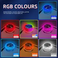 1x RGB Car USB Ambient Light Mini LED Decorative Atmosphere Lamps For Auto Interior Environment Light Computer Light Plug Play 4