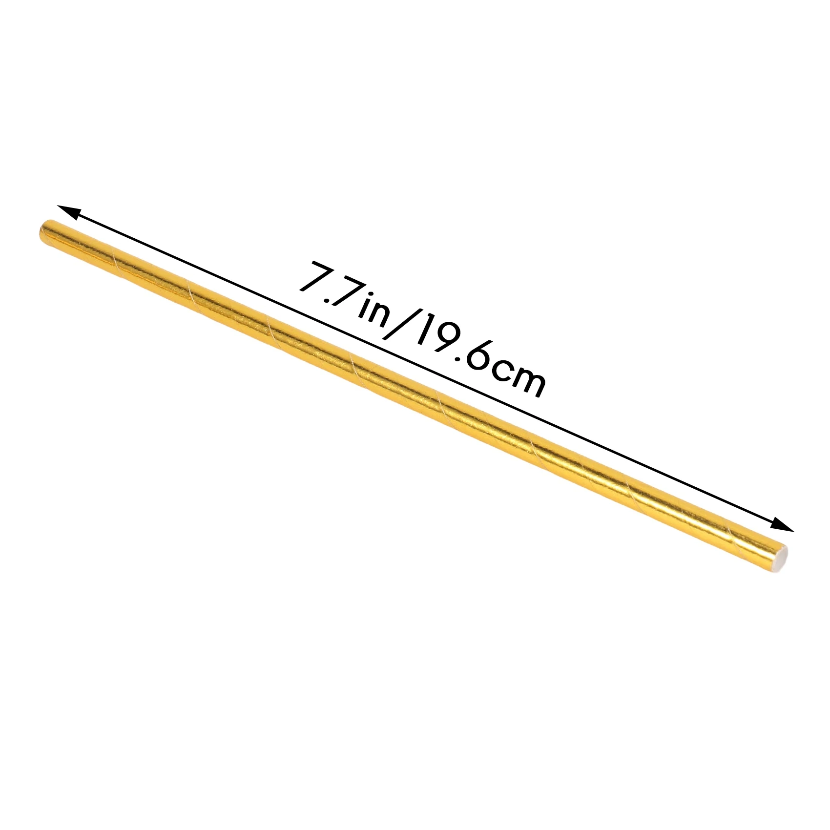 شفاطات ورقية من رقائق الذهب، شفاطات للشرب للحفلات للاستعمال مرة واحدة، عبوة مكونة من 100 احتفالات للعطلات - B09B