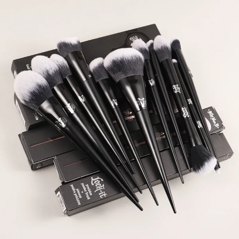 KVD Makeup Brushes Series Blusher Powder Foundation Concealer Eye Shadow Blending Cosmetic Beauty Make Up Brush Tool Maquiagem