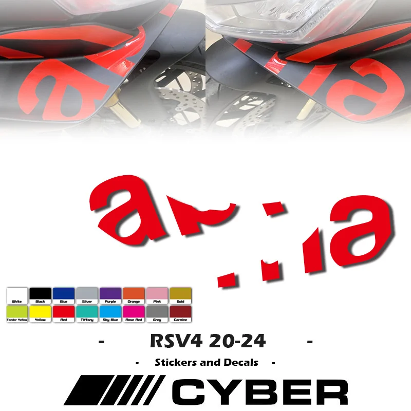 

For Aprilia RSV4 2020-2024 Flags for Wings Winglet Flank Sticker Decal LOGO RSV4 2020 2021 2022 2023 2024 Fixed Wing Sticker