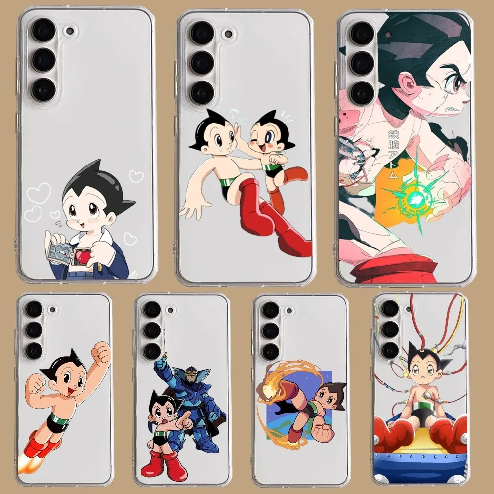 Coque de téléphone ultra transparente Anime Astro Boy STRABoy, coque pour Samsung Galaxy A52, A12, A51, S21 Edge, S22corde TRA, S23, S20LITE Plus