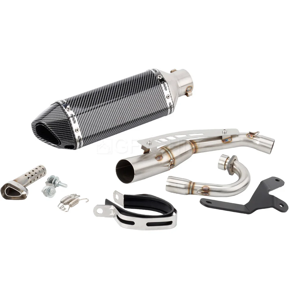 Muffler With Header Link Pipe Slip-on For Honda Monkey 125 2019 2020 2021 2022 Motorcycle Monkey 125 Escape Slip-on Exhaust