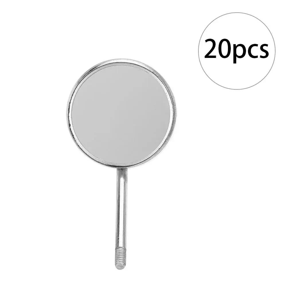 20 قطعة من مرايا الفم للأسنان من الفولاذ المقاوم للصدأ أداة رأس منظار الأذن للعناية بالفم وتنظيف الأسنان #1