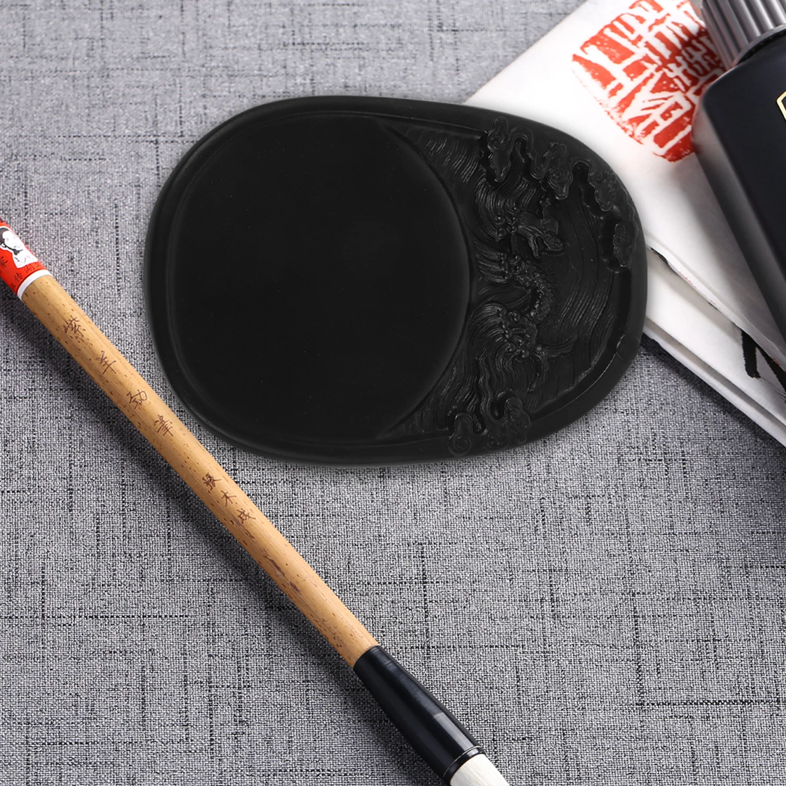 

Calligraphy Inkstone Plate Preserve Inkslab Desktop Grinding Japanese Black Artistic Supplies Chinese Sticks Student