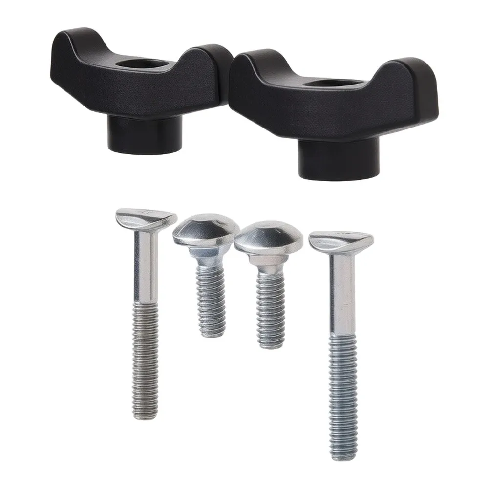Handle Replacement Kit for Lawn Mowers and Snow Throwers with 2 Handles and 4 Bolts Designed for Standardized Fastening