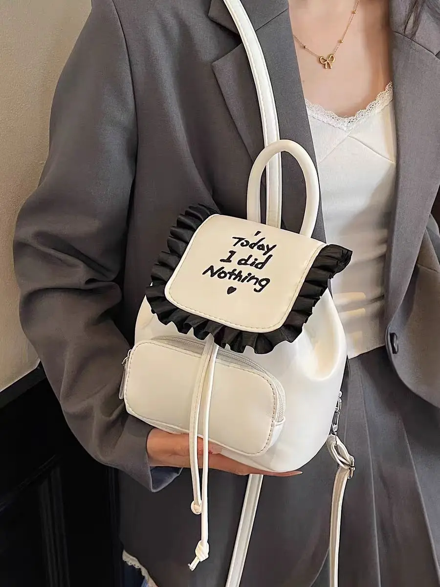 

Sweet Mini Women's Backpack 2025 New Fashion Luxury Design Brand Black Pink Back Pack Bags For Girls Female Shoulder Bag