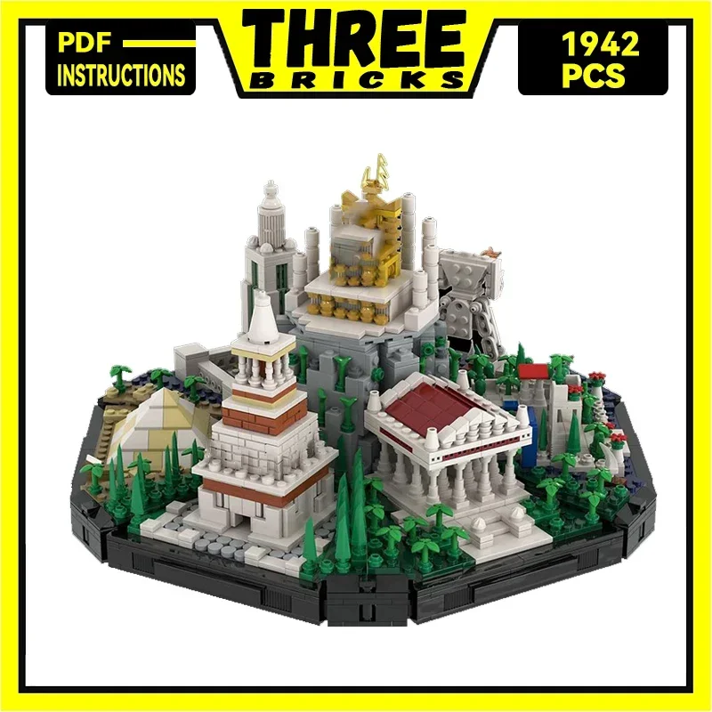 Moc Building Blocks Street View Model Ancient Wonders Of The World Technical Bricks DIY Assembly Toys For Childr Holiday Gifts