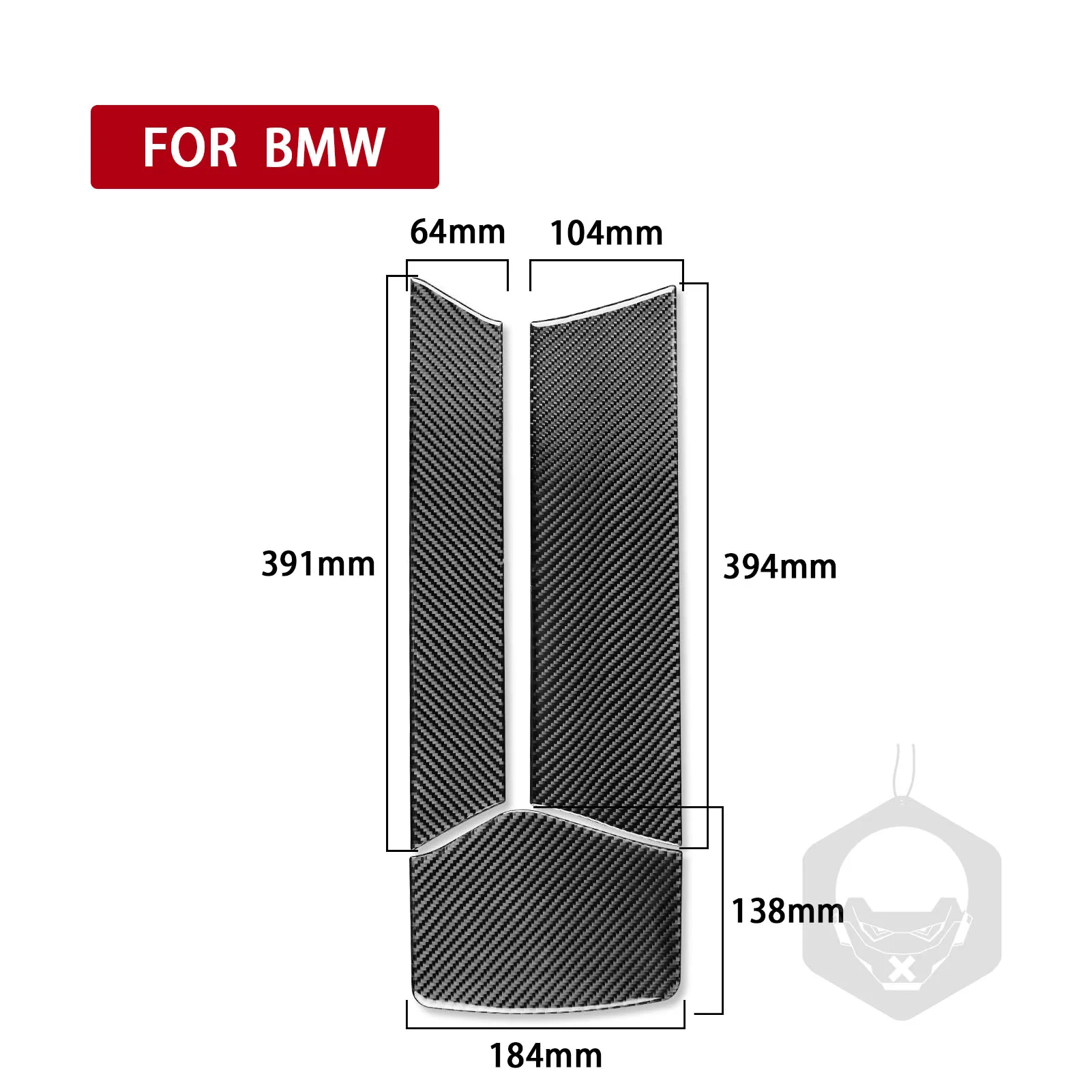 ألياف الكربون الحقيقية اكسسوارات السيارات مركز مسند الذراع الزخرفية غطاء ناعم ملصق لسيارات BMW Z4 G29 2019 2020 2021 2022 2023 2024 #5