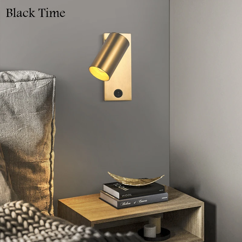 

Modern LED Wall Light Indoor Black&Gold Wall Lamp for Living Room TV Background Wall Bedroom Bedside Light Home Lighting Fixture