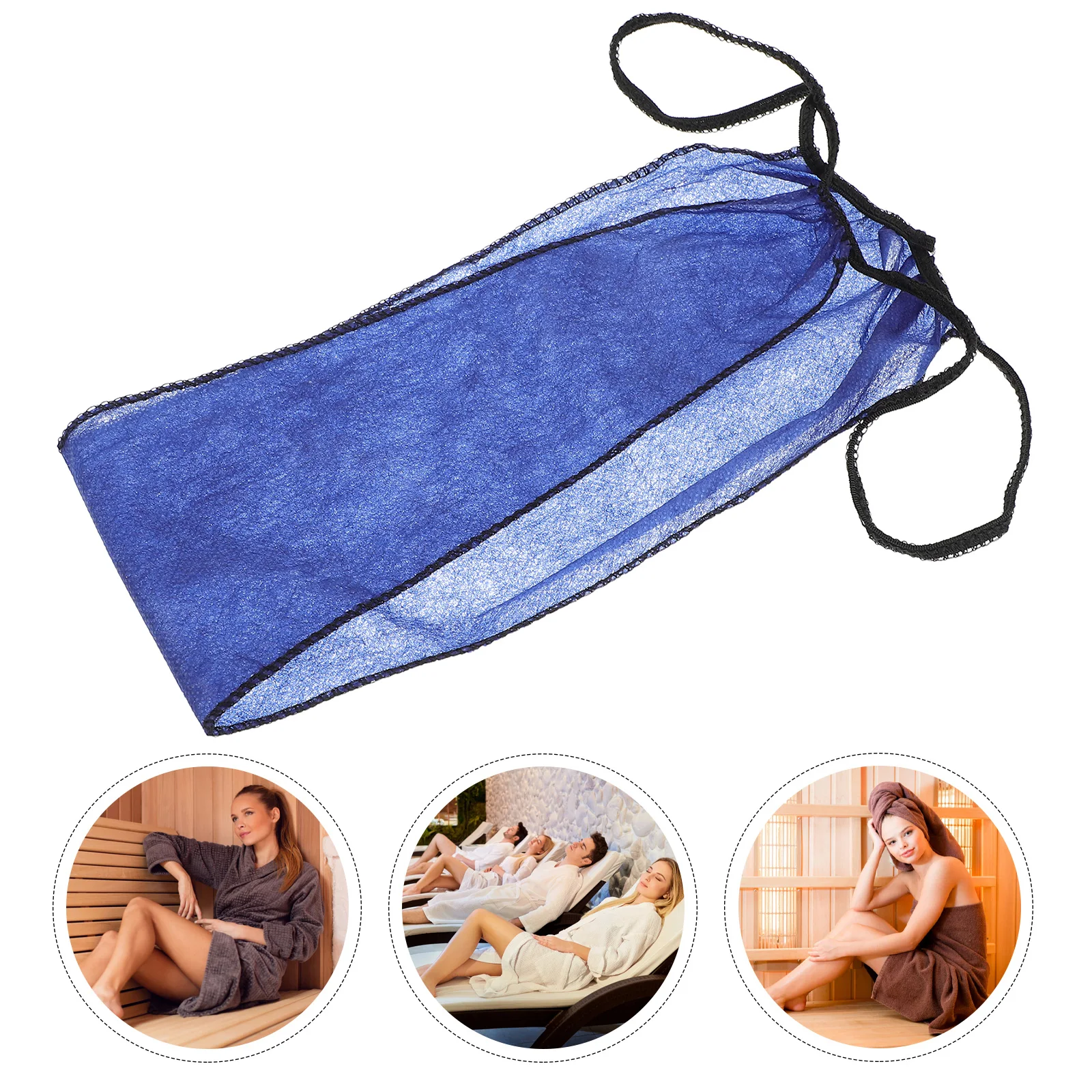 

20pcs Disposable Thong Underwear Women Non Woven Spa Sauna Sweat Briefs Blue Single Use Portable Ladies Intimate Apparel
