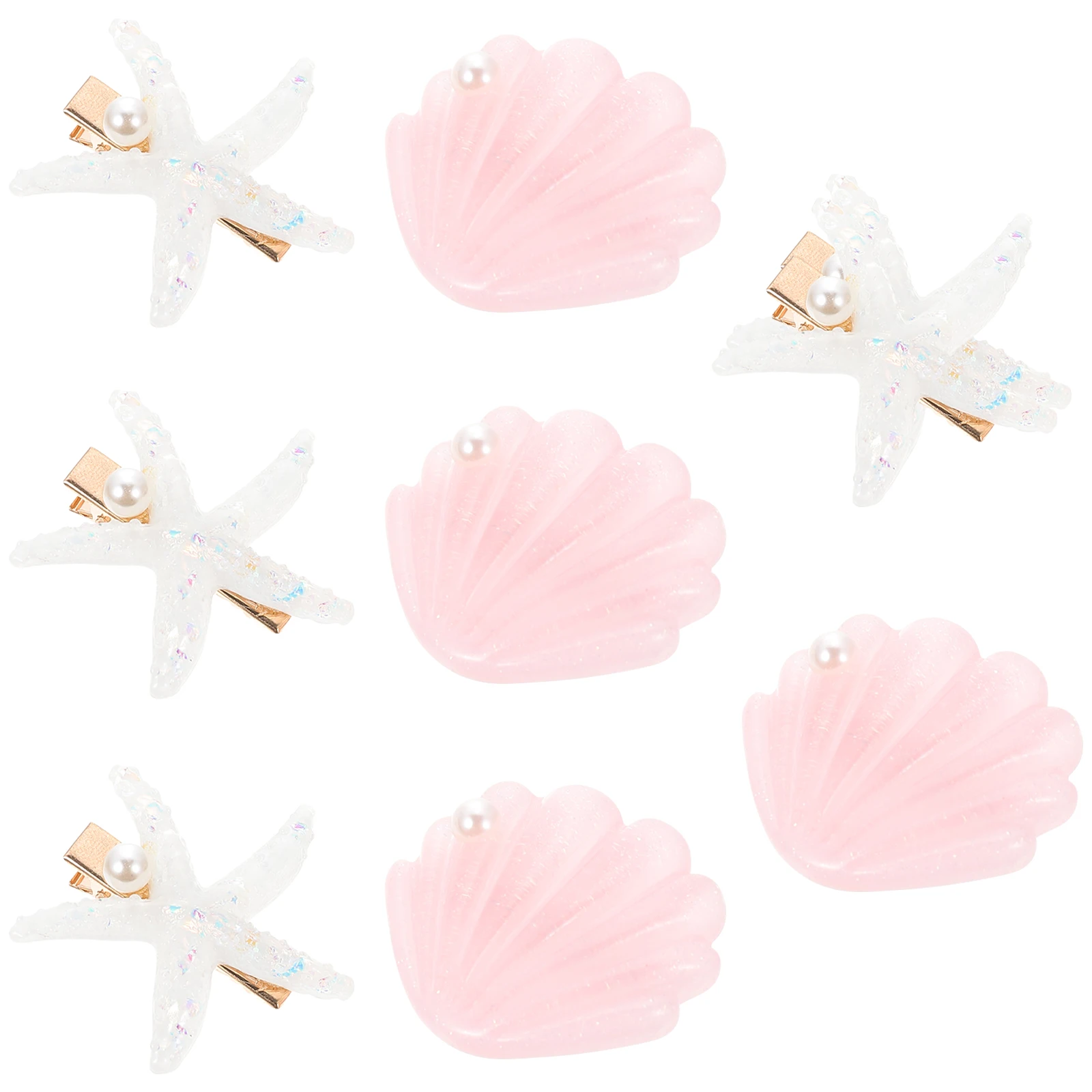 

8pcs Hair Clips For Wedding Hairstyles Hairpin Ocean Clips Pearl Plastic Accessories Women Girls Wedding Party Hairstyles