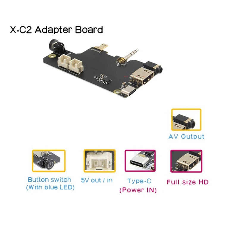 Naspi Lite Kit + placa de expansión X823 + placa adaptadora de X-C2 + funda para Raspberry Pie SATA HDD/SSD Disco Duro Servidor de almacenamiento NAS