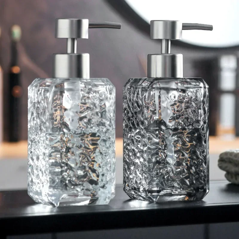 320ml  soap dispenser hotel shampoo and shower gel dispensing bottle glass press bottle  dispenser bathroom accessories