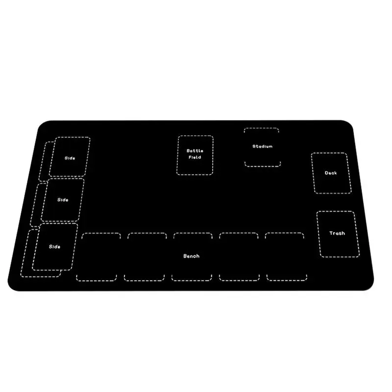 Playing Card Mat Stain-Resistant Rubber Tabletop Game Pad 60x35cm Playing Mat Game Accessories For Home Traveling Camping