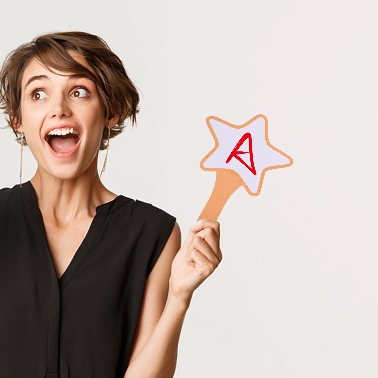 2pcs 휴대용 화이트보드 폼 소재 휴대용 드라이 지우기 보드 투표용 DIY 쓰기 경매 교실 재사용 가능한 미니