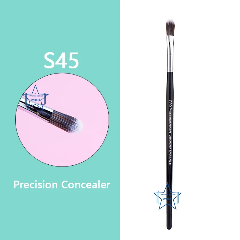PRO Precision Crease Brush Eyehadow Blending Brush Small Crease Makeup Brushes Horse Hair Tapered Crease Makeup Tool