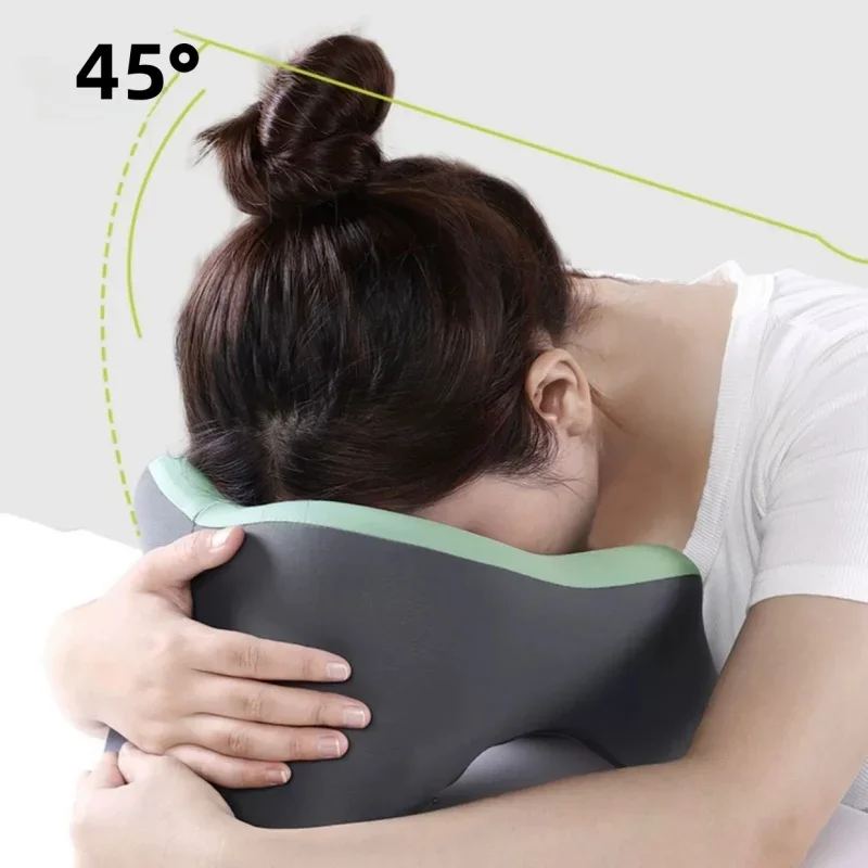 Tragbares U-förmiges Reisekissen, Memory-Schaum, Schlafkissen, Büro, Nickerchenkissen, Auto, Flugzeug, Nackenkissen, ergonomische Kopfstütze – Detail 6