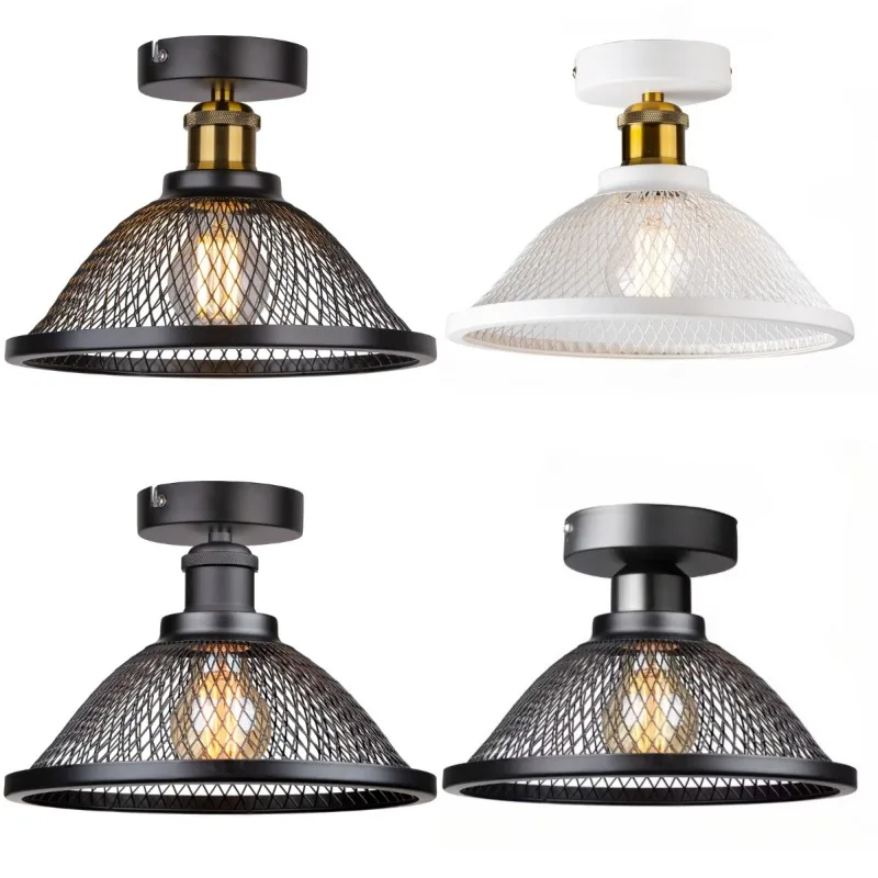 

Nordic Creative Decoration Ceiling Lights American Retro Simple Iron Art Restaurant Lamp Kitchen Bar Counter Lighting Fixtures