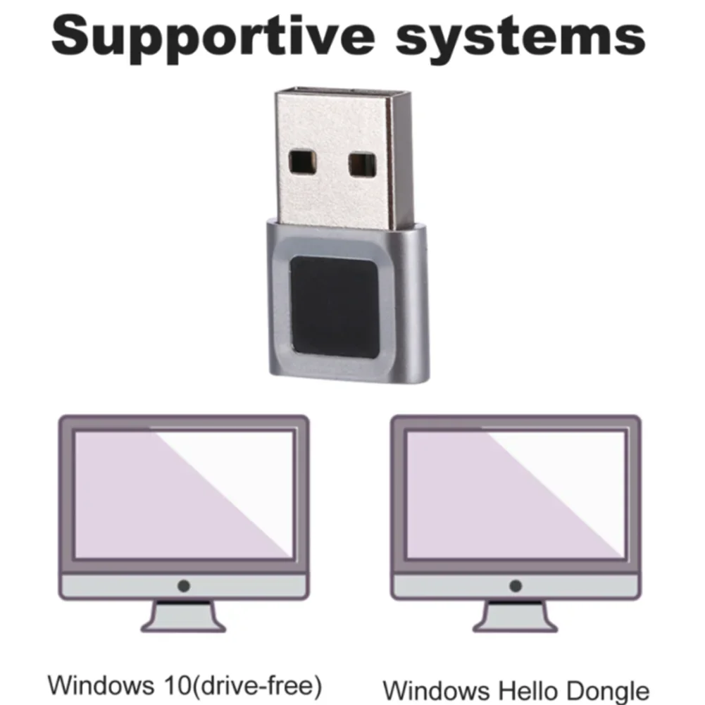 2024 nuovo dispositivo modulo lettore di impronte digitali Mini USB per Windows 10 /11Hello Dongle laptop chiave di sicurezza per PC interfaccia USB