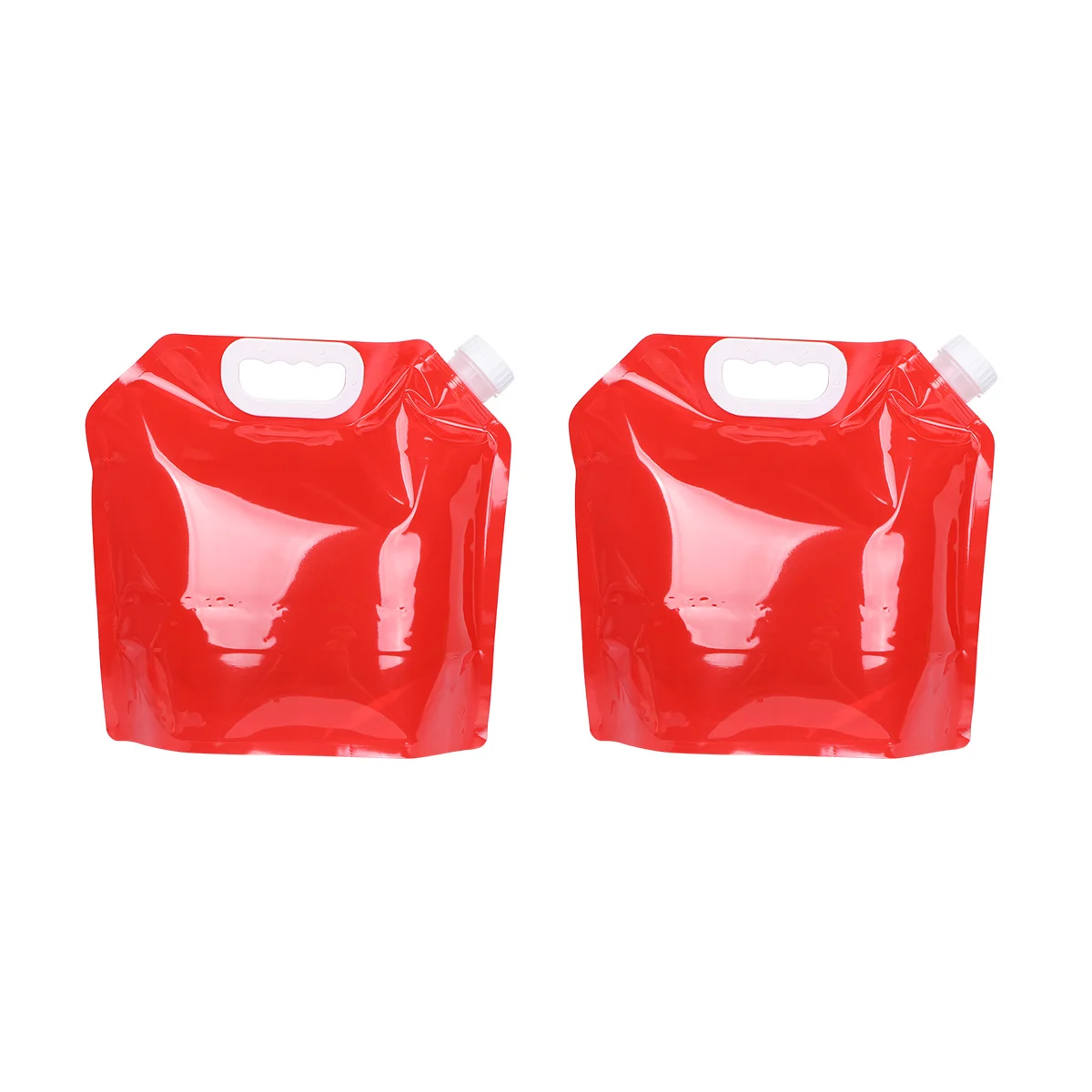 

2pcs 5L Outdoor Bag Foldable Portable Large Capacity Car Water Carrier Camping Hiking Picnic Bbq Red Blue Green Black Easy Carry
