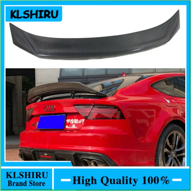 A7 S7 RS7 For Carbon Fiber Rear Trunk Spoiler Wing Lip for Audi A7 S7 RS 2013-2018 Car-Styling 