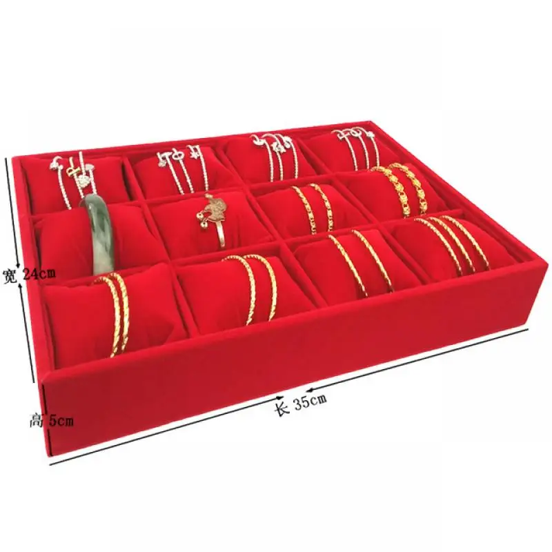 4/8/12 Grids Watch Display Stand Bracelet Holder Organizer Watches Storage Jewelry Pillow Holder Jewelry Display Tray