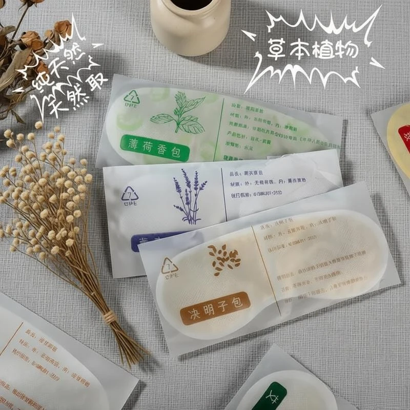 Natural Herbal Eye Mask Inserts Mugwort Lavender Chamomile Rose Mint Relieve Eye Fatigue Soothing Eye Care