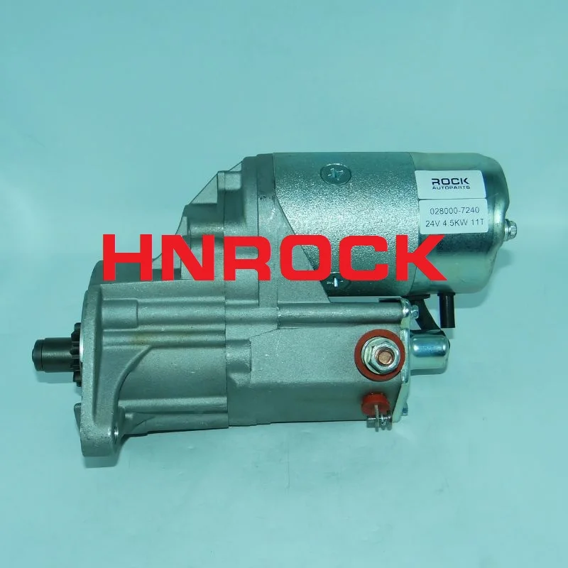 Starter Motor For Lift Truck 2H Engine, 028000-7240 028000-7810  16896  24V 4.5KW 11T