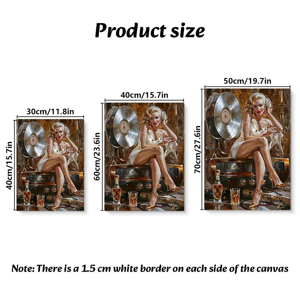 فستان مارلين مونرو الأنيق، ملصق مطبوع قماشي عالي الدقة، مناسب للمنزل، غرفة المعيشة، لوحة فنية جدارية لتزيين الاستوديو #6