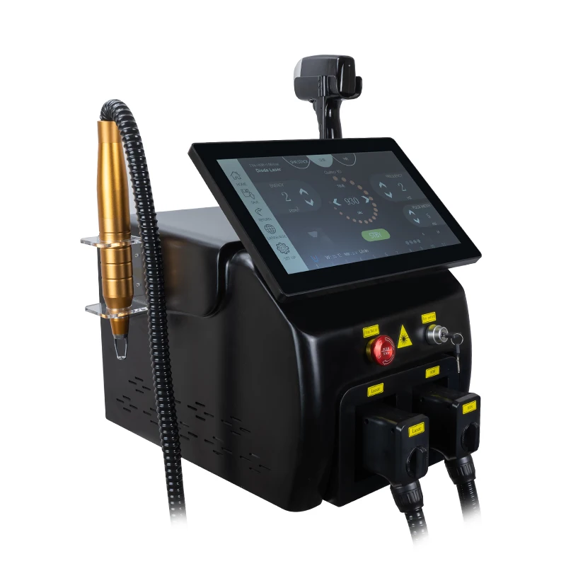 2000W 808 Laser Diode Laser Picosecond Tattoo Removal Hair Removal Machine 3 Wavelength 755nm 808nm 1064 NM diode Laser