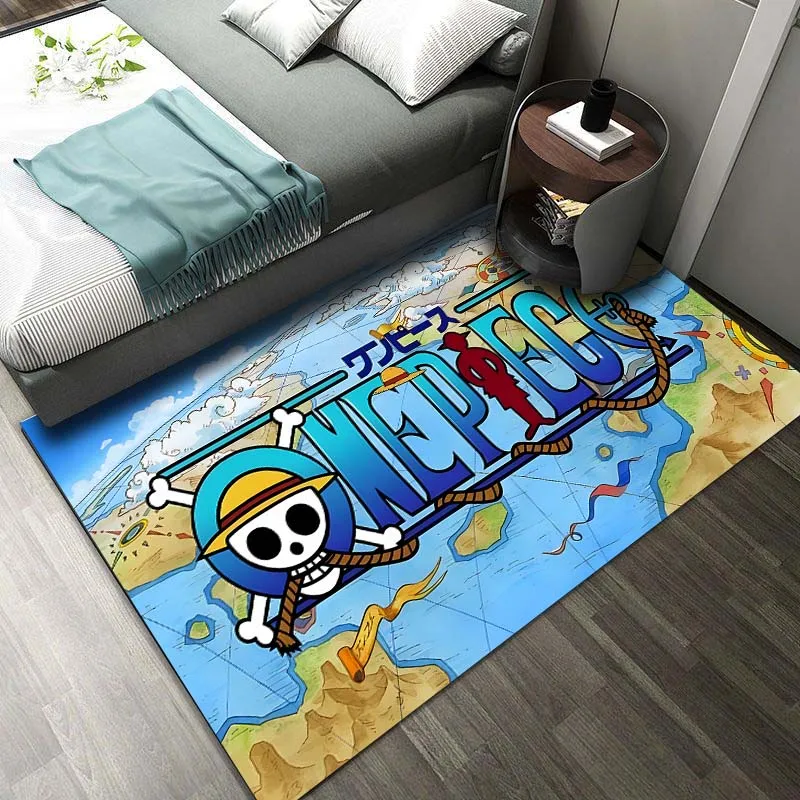 

15 Sizes Anime One Piece Logo Printing Carpet for Living Room Bedroom Kid's Room Home Decor Area Rug Sofa Cloakroom Play Mat