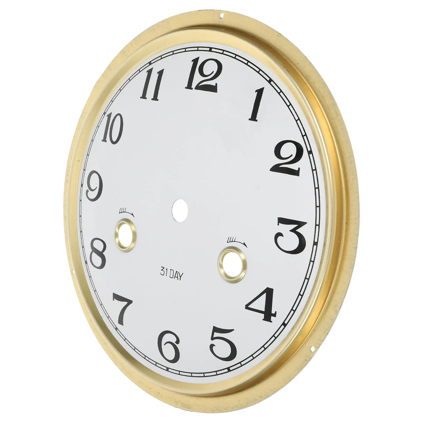 Mini peças de liga de zinco acessórios de relógio cronometragem de precisão design elegante diy relógio redondo rosto substituição inserção dial sala estar