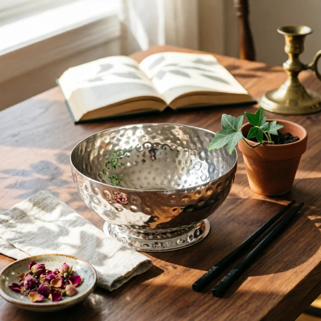 

Stainless Steel Fruit Basket Hammered Texture Pedestal Fruit Bowl Kitchen Display Circular-Shaped Table Decor Centerlesscenter