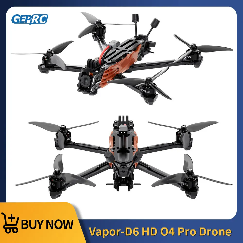 

Радиоуправляемый квадрокоптер GEPRC Vapor-D6 HD O4 Pro FPV с ESC TAKER BLS 60A, полетным контроллером F722 V2, высокопроизводительный, для фристайла, с разъемом XT60