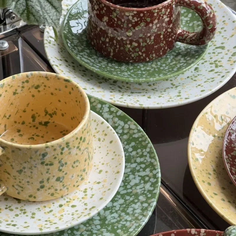 Belgian ceramic tableware set, ceramic disc, long dish, bowl, mug.