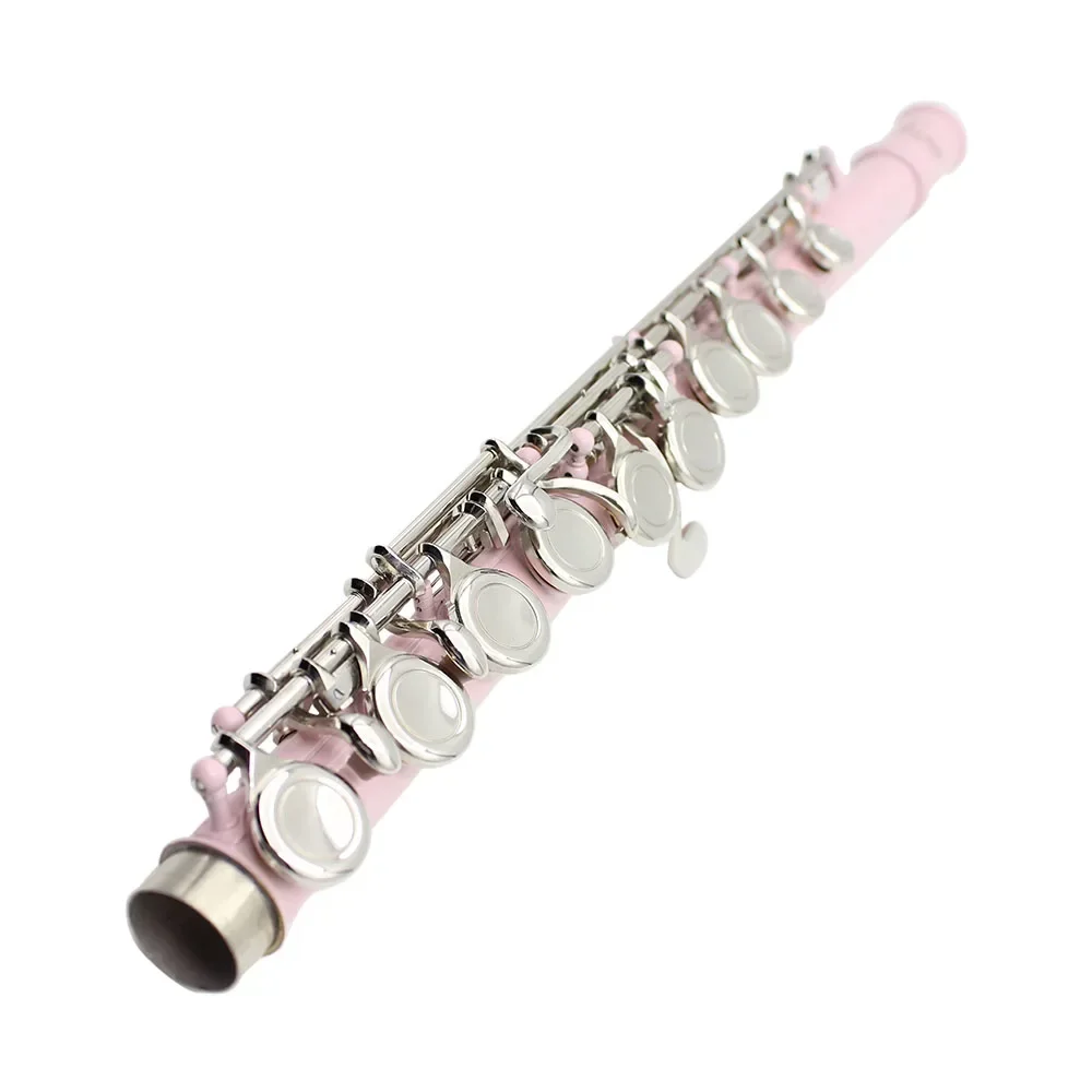 SLADE 16 Holes C Tone Flute With E Key Pink Professional Woodwind Instrument Closed Key Cupronickel Tube Flute Beginner Kit