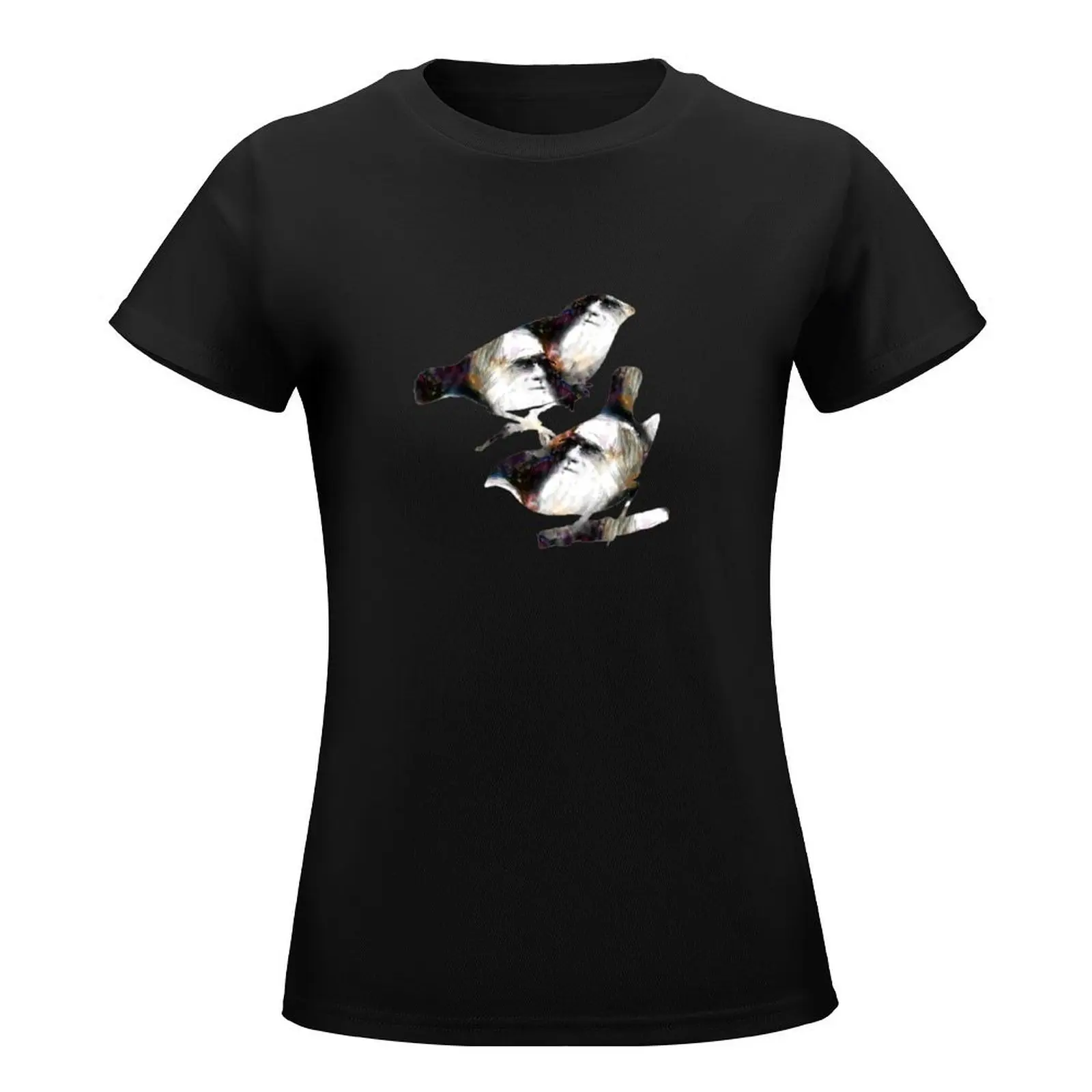 Darwin’s Finches T-Shirt animal prinfor customs design your own blanks cute tops Woman T-shirts